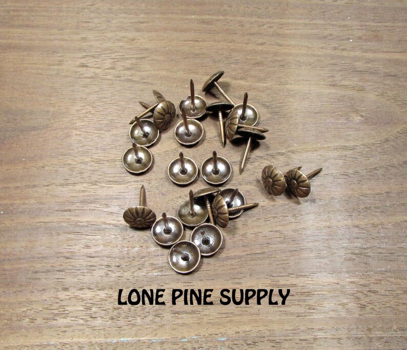100 X Clavos Tapicería Antiguo//Clavos Tapicería Suministros