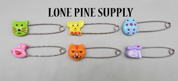 Baby Pins, Diaper Pins, Safty Pins. Colored Pins, Colored Diaper