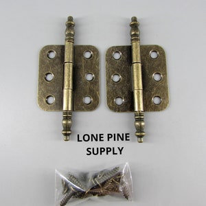 2 3\4  Inch Hinges, Antique Brass Hinges, Small Box Hinges, Butterfly Hinges