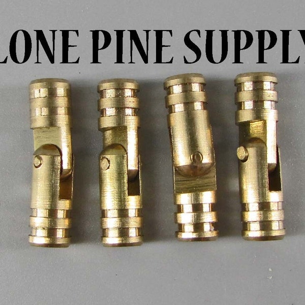 Solid Brass Barrel Hinges, 3/4 Inch Barrel Hinges, 1\8 Inch Diameter Barrel Hinges.