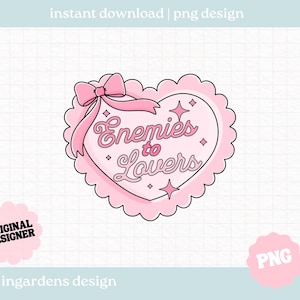 Vijanden van geliefden PNG, leesgrage png, leesgrage hart digitale downloadkunst voor T-shirt, sticker, mok en meer