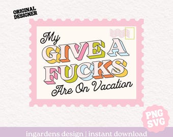 Meine GAFs im Urlaub SVG PNG, Espresso Typografie Trendy SVG Png, digitaler Download für T-Shirts, Aufkleber, Tragetaschen und mehr