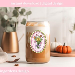 Spring Clipart PNG, Individual Spring Bunny Floral Bow Clipart Designs PNG, Digital download for t-shirt, mug, stickers and more image 6