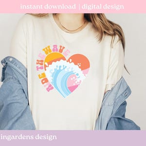 Surfen Sie die Welle SVG PNG, Sommer Design PNG, Sommer PNG svgdesign für T-shirt, Aufkleber und mehr Bild 3