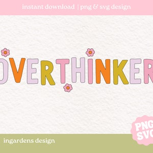 Overdenker PNG | Geestelijke gezondheid png, Zelfzorg png, Zelfliefde png, Motiverende png, Sticker png, Sublimatie, Angst png