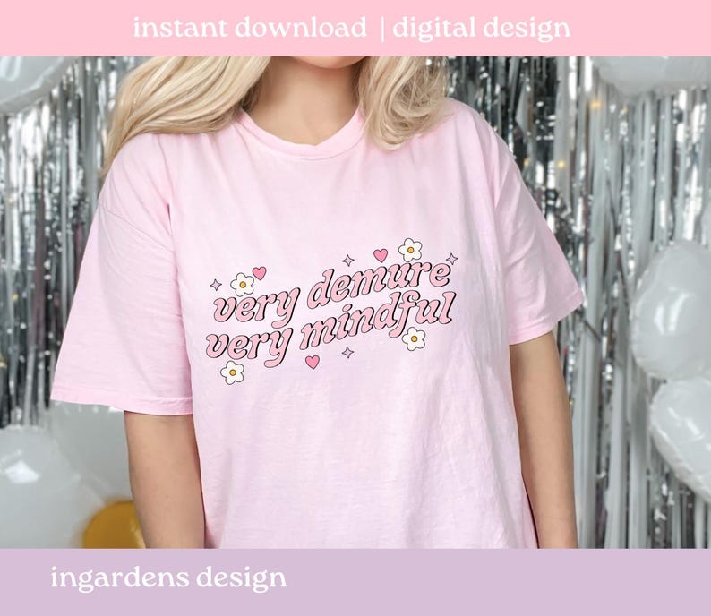 Very Demure Very Mindful PNG, funny png, design for t-shirt, stickers and more image 7
