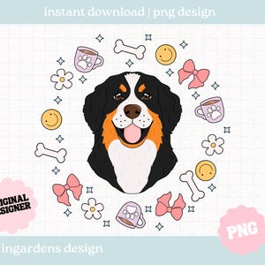 Berner Sennenhund PNG Design für T-Shirts, Tassen, Aufkleber