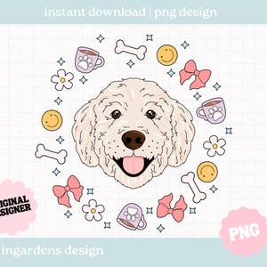 Diseño PNG de perro Labradoodle Oodle para camisetas, tazas y calcomanías