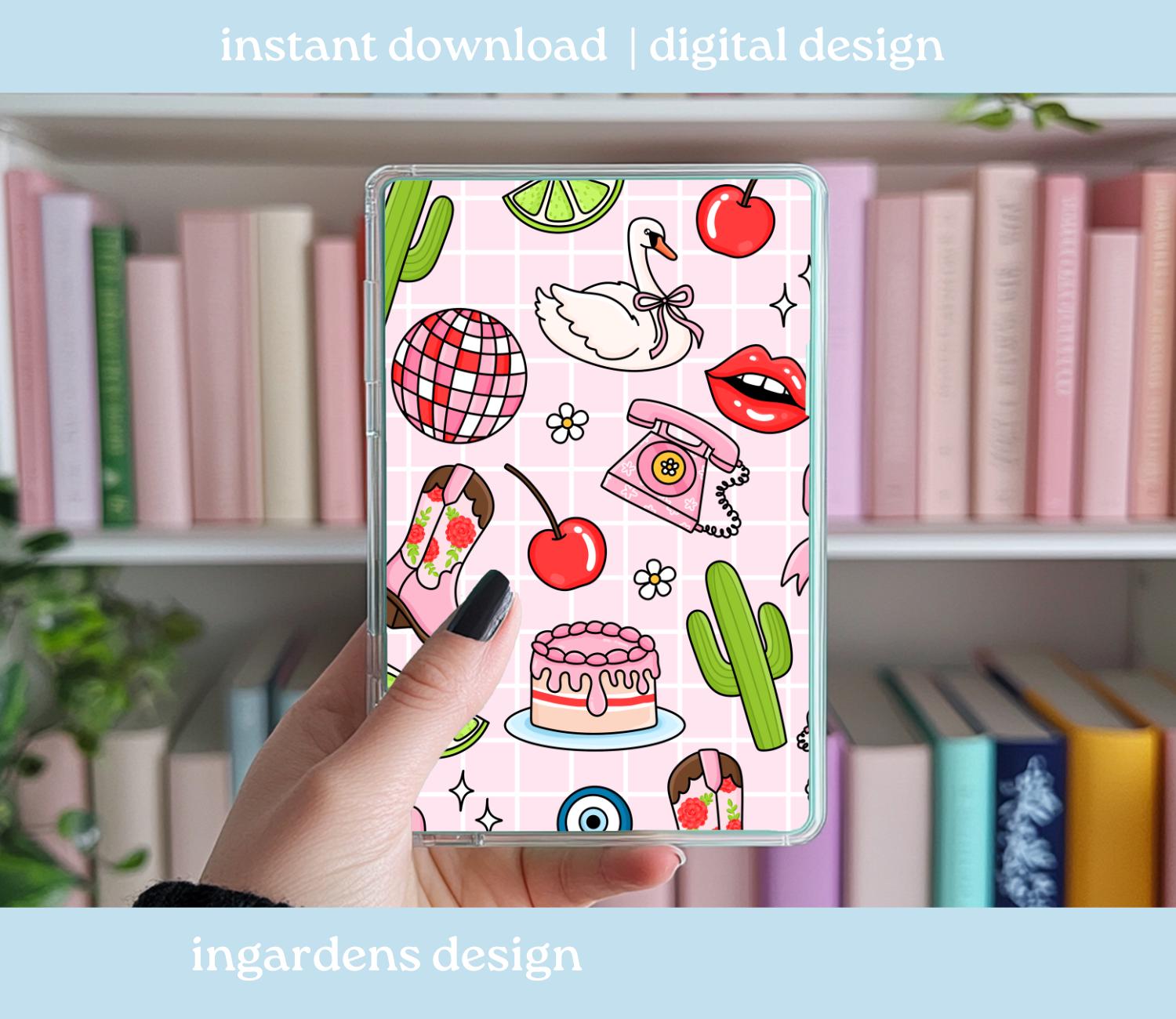 Junk Journal It Girl Seamless Pattern, Digital Download, Seamless