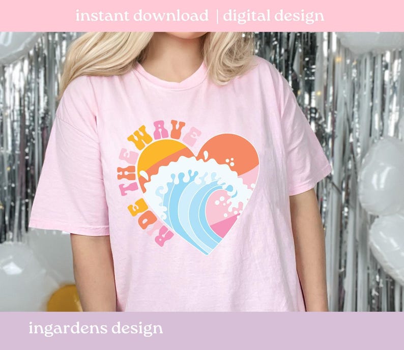 Surfen Sie die Welle SVG PNG, Sommer Design PNG, Sommer PNG svgdesign für T-shirt, Aufkleber und mehr Bild 5