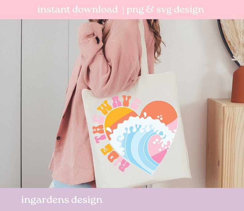 Surfen Sie die Welle SVG PNG, Sommer Design PNG, Sommer PNG svgdesign für T-shirt, Aufkleber und mehr Bild 6