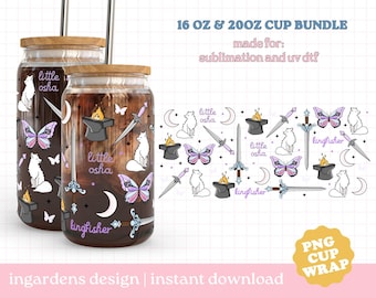 Fantasy Bookish Cup Wrap PNG, Bookish Romantasy Cup Wrap PNG Design for T-shirts, Sticker, Mug and More