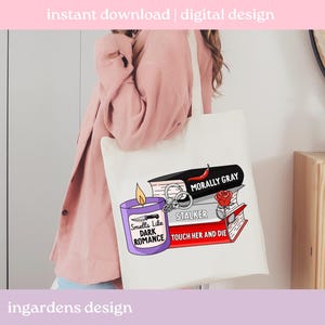 Huele a romance oscuro PNG, PNG de libros, PNG de romance de libros, Arte de descarga digital para camisetas, calcomanías, tazas y más imagen 5