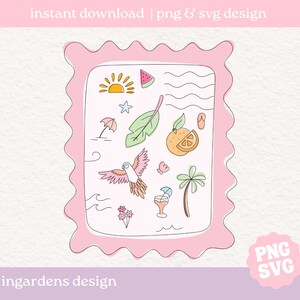 Il timbro Getaway SVG PNG, download digitale