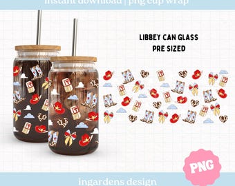TS Cowboy Glass Can Wrap PNG, 16oz 20oz Sublimation Design (Digital Download)