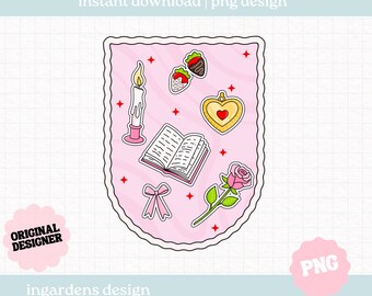 Romance Bookmark PNG,  Book Trope png, Bookish Reader Bookmarks PNG, Digital Download for Bookmarks