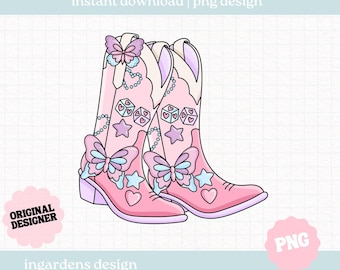 Lover Cowgirl Boots PNG, Cowgirl Design png, Cowgirl Boots PNG, cowgirl boots design for t-shirt, stickers and more