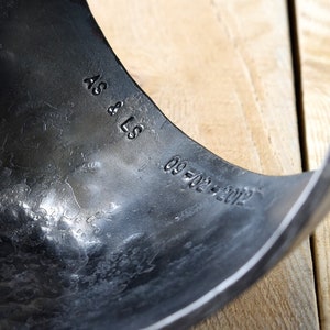 6th anniversary gift hand forged WAVE BOWL personalized gift iron anniversary gift metal bowl 11th anniversary image 4