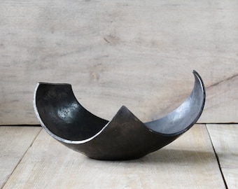 6th anniversary gift hand forged WAVE BOWL mother's day personalized gift iron anniversary gift metal bowl 11th anniversary