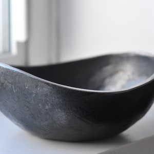 WABI-SABI BOWL with or without personalization 6th anniversary gift iron anniversary gift hand forged wedding gift 11th anniversary bowl image 5