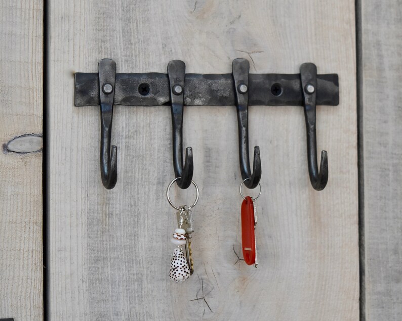 Key rack small hooks iron necklace holder key hooks iron Etsy