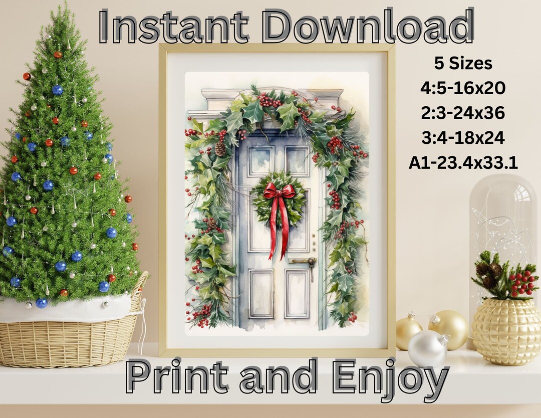 Printable Wall Art Colorful Doorway Photography Hanging Art Etsy