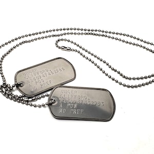 Death Stranding Cliff Unger Military Dog Tags