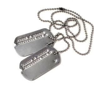James Bucky Barnes WWII Style Military Dog Tags Screen Accurate image 2