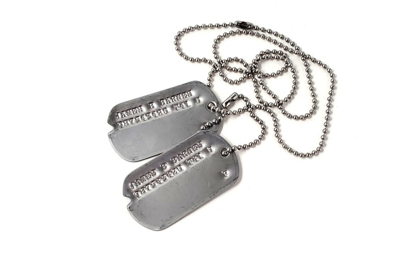 James Bucky Barnes WWII Style Military Dog Tags Screen Accurate image 2