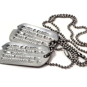 James Bucky Barnes WWII Style Military Dog Tags Screen Accurate image 6