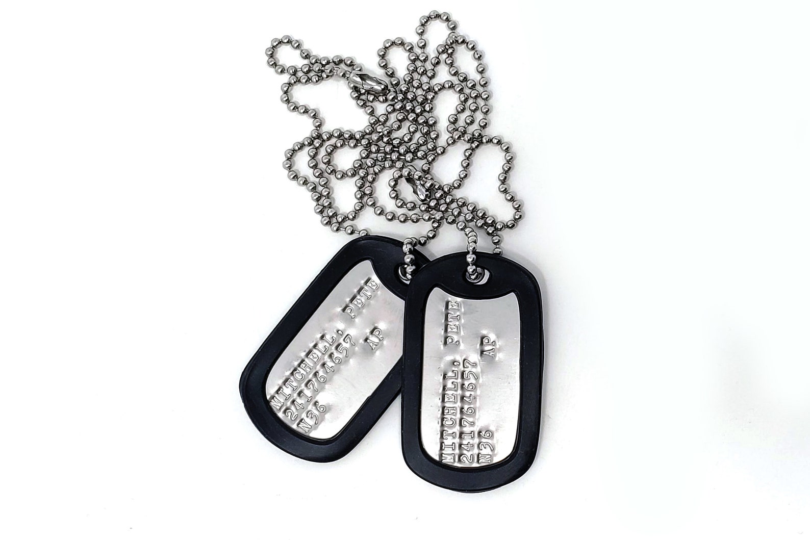Top Gun Military Dog Tags Screen Accurate Etsy
