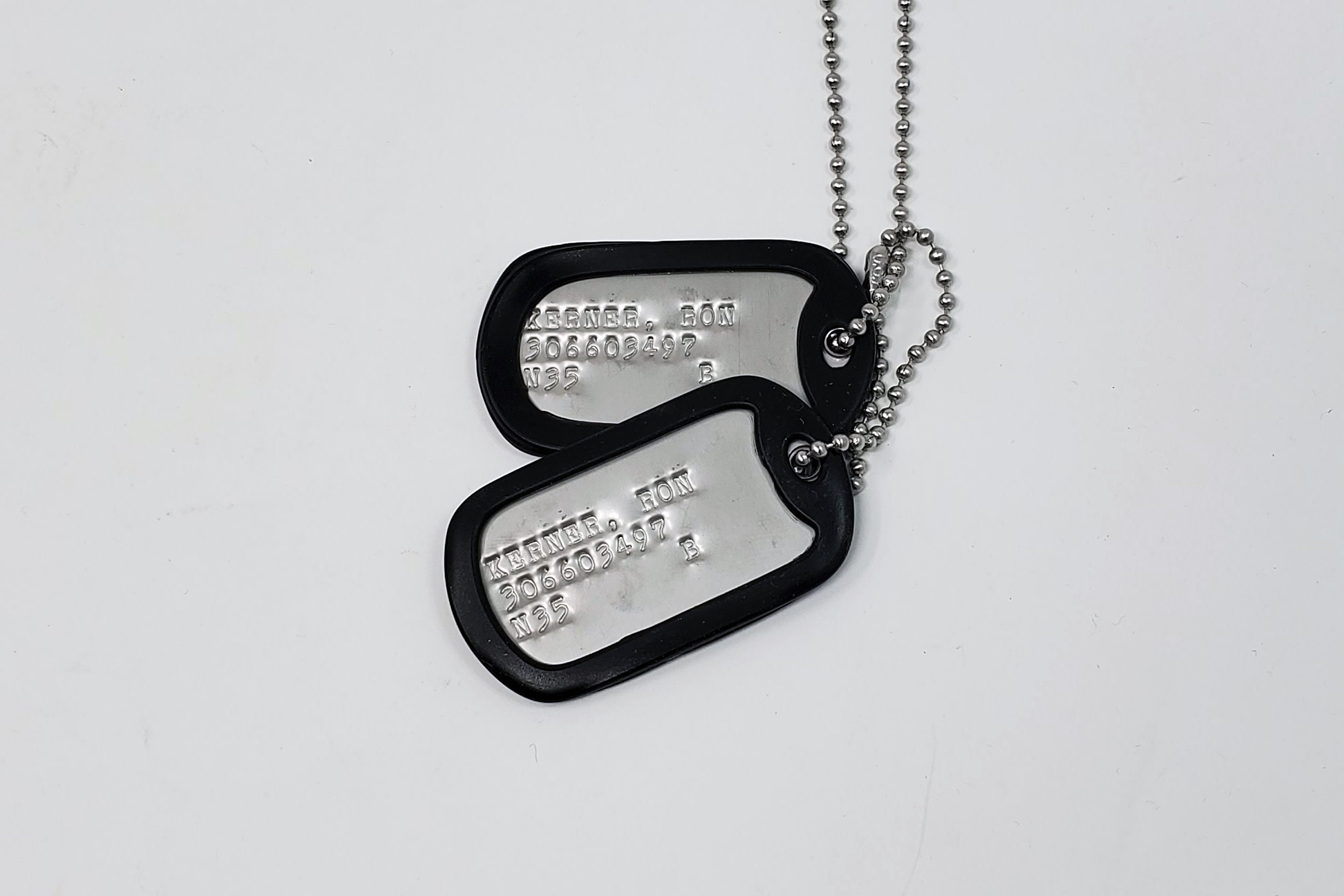 Top Gun Military Dog Tags Screen Accurate Etsy