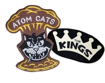 Fallout Atom Cats, The Kings, Small & Large Embroidered Patches - Screen Accurate