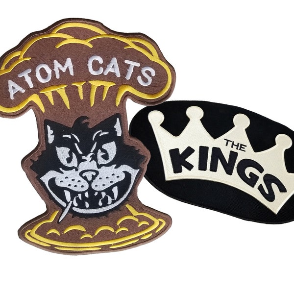 Fallout Atom Cats, The Kings, Small & Large Embroidered Patches - Screen Accurate