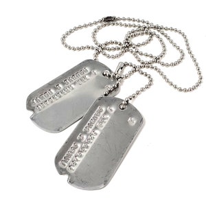 James Bucky Barnes WWII Style Military Dog Tags Screen Accurate image 3