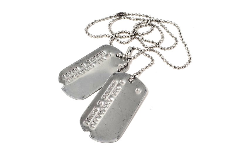 James Bucky Barnes WWII Style Military Dog Tags Screen Accurate image 3