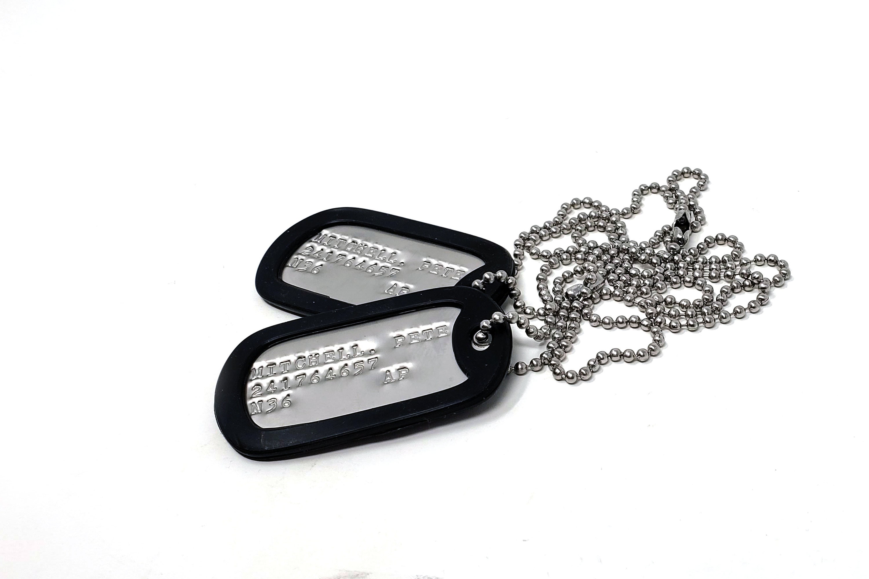 Top Gun Military Dog Tags Screen Accurate Etsy