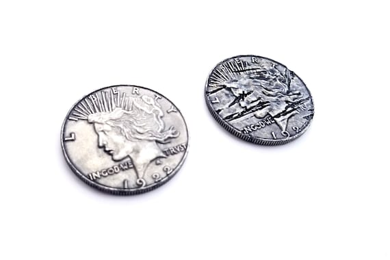 Two Face Metal Coin Prop Replica - Dark Knight Harvey Dent - Screen Accurate