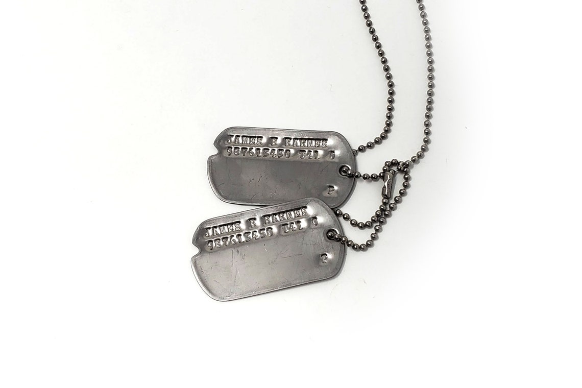 James Bucky Barnes WWII Style Military Dog Tags Screen | Etsy