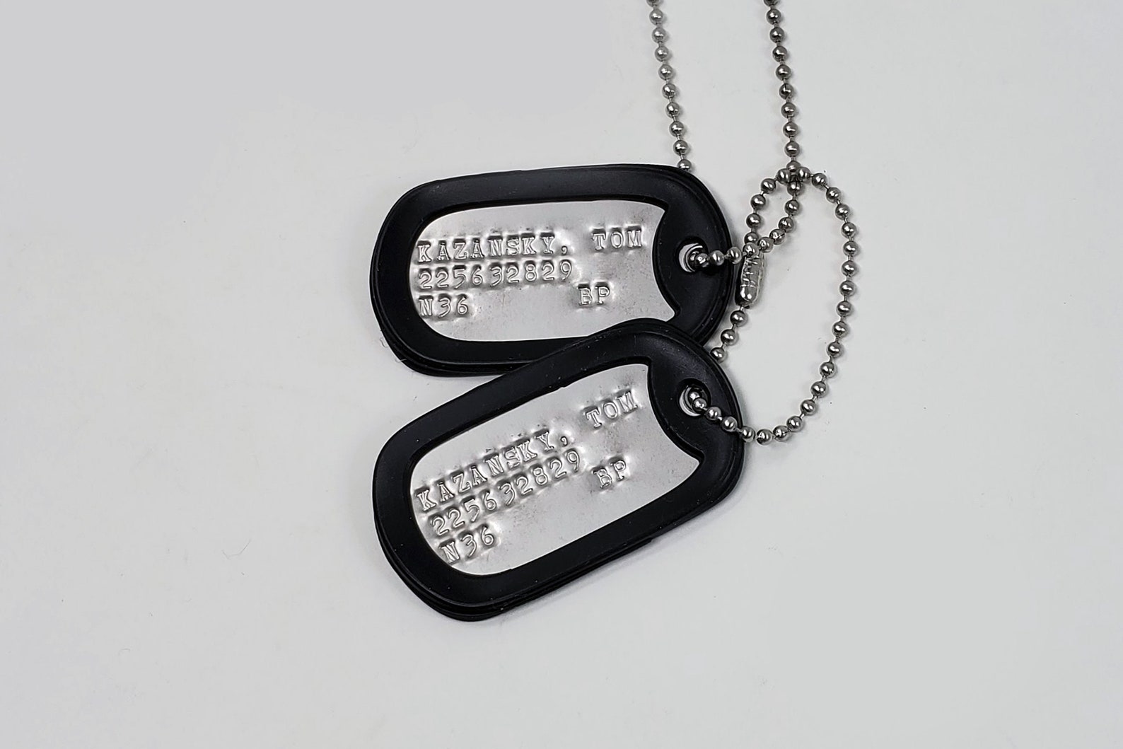 Top Gun Military Dog Tags Screen Accurate Etsy