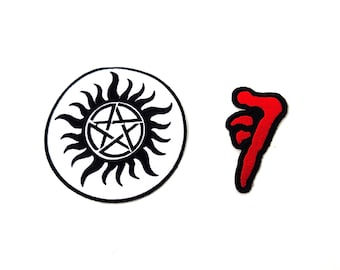 Supernatural Embroidered Patches - Mark of Cain - Anti-Possession Symbol