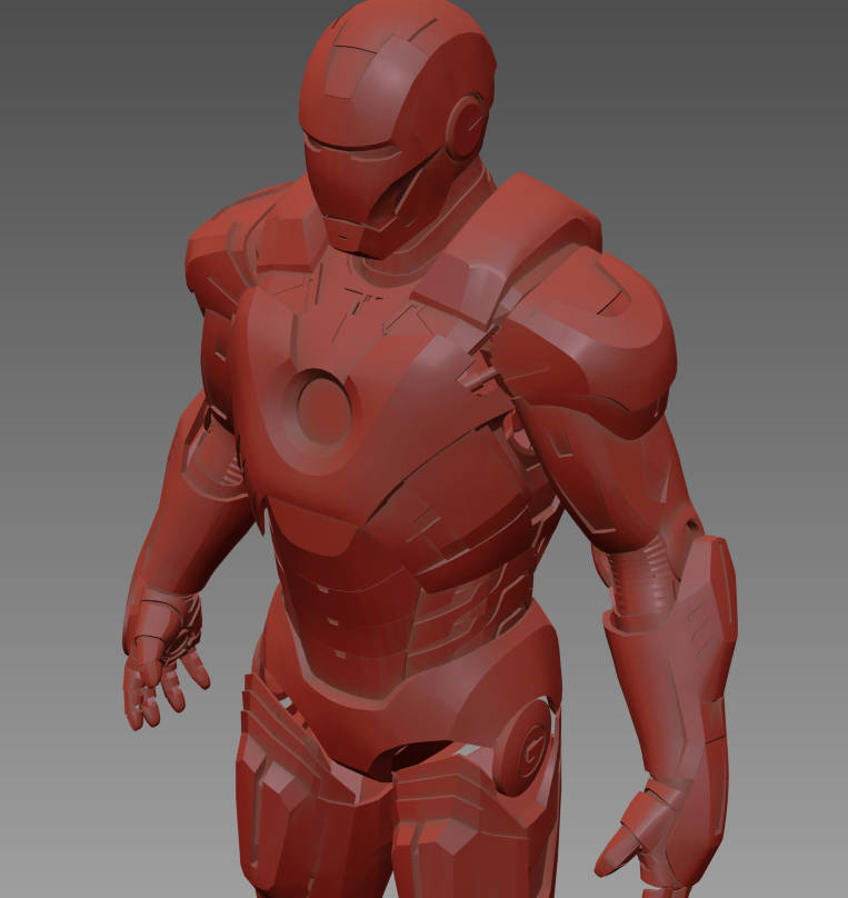 IRON MAN Mark 7 HQ 62cm 1-3Scale 3D Print Ready 3D model 3D