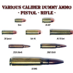 Decorative Dummy Ammo Prop Replicas - Various Calibers - Fallout Post Apocalyptic Wastelands