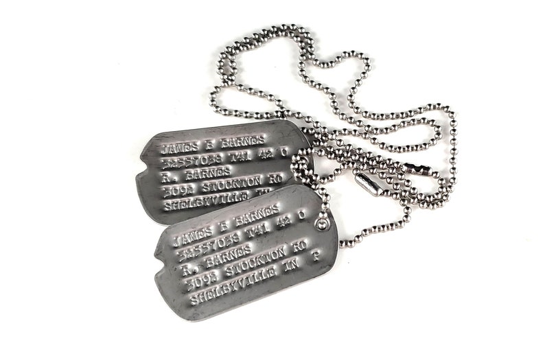 James Bucky Barnes WWII Style Military Dog Tags Screen Accurate image 5
