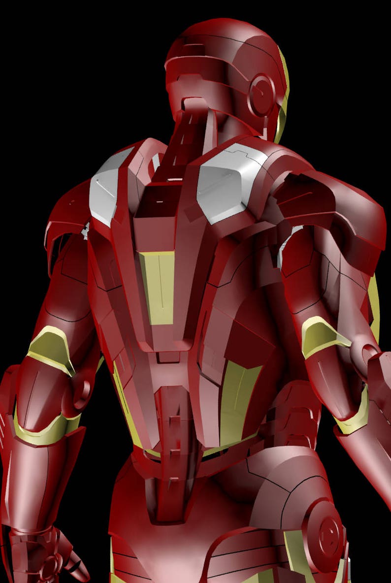 Iron Man Mk VII Suit 3D Model Screen Accurate image 9