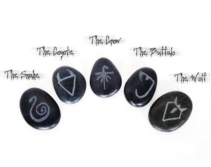 The Darkness Cursed Animal Spirit Stones Carved River Rock Replicas - Etsy