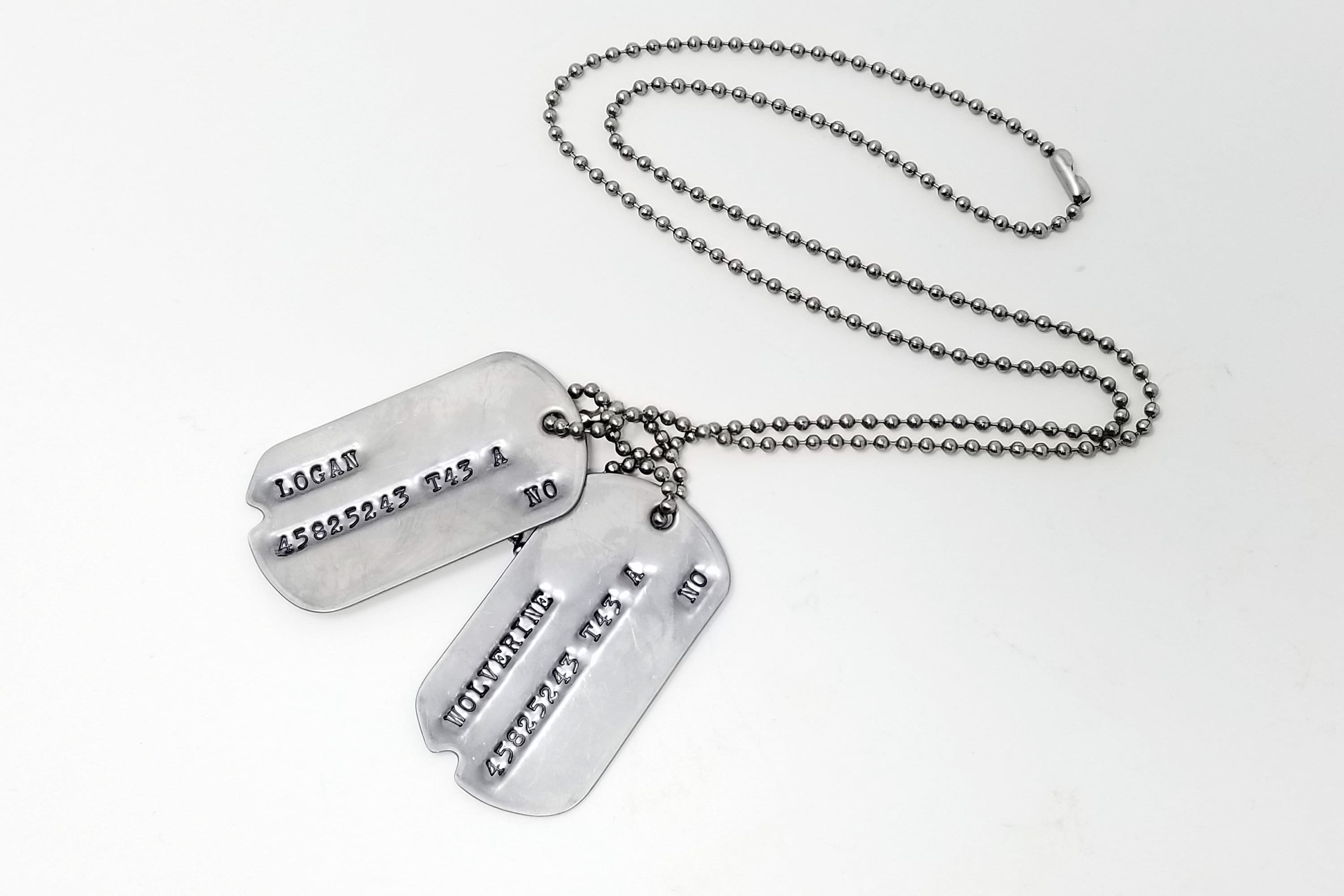 Wolverine and Sabretooth WWII Military Dog Tags Notched US - Etsy