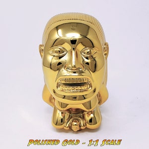 Full Size Polished Gold Chachapoyan Fertility Idol from Indiana Jones - Screen Accurate - 1:1 Scale
