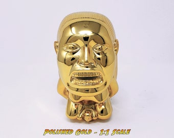 In voller Größe poliertes Gold Chachapoyan Fruchtbarkeit Idol von Indiana Jones - Bildschirm genau - Maßstab 1: 1