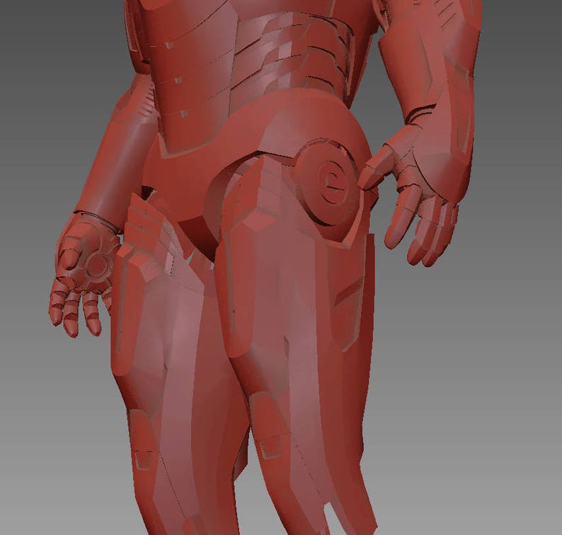 Iron Man Mk VII Suit 3D Model Screen Accurate image 7
